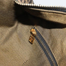 FENDI Zucca Canvas Hand Bag Black Brown Auth 192526A-22