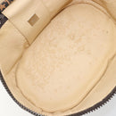 FENDI Zucca Canvas Vanity Bag Brown Black Auth 192527-18