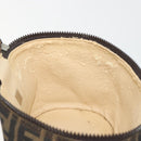 FENDI Zucca Canvas Vanity Bag Brown Black Auth 192527-19