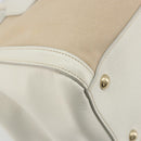 PRADA Hand Bag Canvas Beige Gold Auth 192530A-13