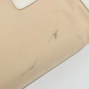 PRADA Hand Bag Canvas Beige Gold Auth 192530A-15