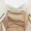 PRADA Hand Bag Canvas Beige Gold Auth 192530A-19