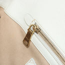 PRADA Hand Bag Canvas Beige Gold Auth 192530A-21