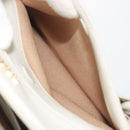 PRADA Hand Bag Canvas Beige Gold Auth 192530A-24