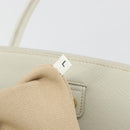 PRADA Hand Bag Canvas Beige Gold Auth 192530A-26