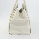 PRADA Hand Bag Canvas Beige Gold Auth 192530A-4