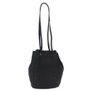 PRADA Purse Shoulder Bag Nylon Leather Black Silver Auth 192532-3