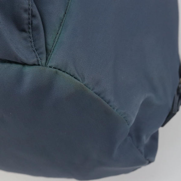 PRADA Backpack Nylon Light Blue Silver Auth 192533
