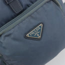 PRADA Backpack Nylon Light Blue Silver Auth 192533-20