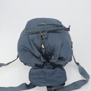 PRADA Backpack Nylon Light Blue Silver Auth 192533-21