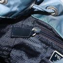 PRADA Backpack Nylon Light Blue Silver Auth 192533-26