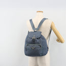 PRADA Backpack Nylon Light Blue Silver Auth 192533-29
