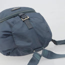 PRADA Backpack Nylon Light Blue Silver Auth 192533-6