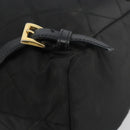 PRADA Quilted Backpack Nylon Black Gold Auth 192534-15