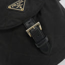 PRADA Quilted Backpack Nylon Black Gold Auth 192534-17