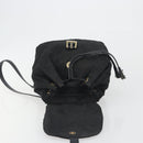 PRADA Quilted Backpack Nylon Black Gold Auth 192534-18