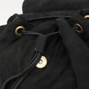 PRADA Quilted Backpack Nylon Black Gold Auth 192534-19