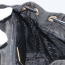 PRADA Quilted Backpack Nylon Black Gold Auth 192534-22