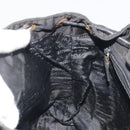 PRADA Quilted Backpack Nylon Black Gold Auth 192534-23