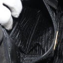 PRADA Quilted Backpack Nylon Black Gold Auth 192534-25