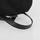 PRADA Quilted Backpack Nylon Black Gold Auth 192534-7