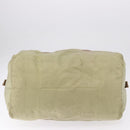 PRADA Boston Bag Nylon Khaki Silver Auth 192536-7