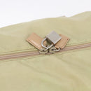 PRADA Boston Bag Nylon Khaki Silver Auth 192536-19