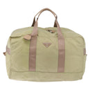 PRADA Boston Bag Nylon Khaki Silver Auth 192536-13