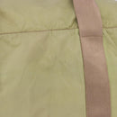 PRADA Boston Bag Nylon Khaki Silver Auth 192536-3