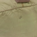 PRADA Boston Bag Nylon Khaki Silver Auth 192536-9