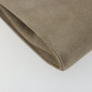Christian Dior Chain Shoulder Bag Suede Beige Gold Auth 192537-13