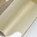 Christian Dior Chain Shoulder Bag Suede Beige Gold Auth 192537-19