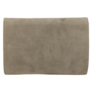 Christian Dior Chain Shoulder Bag Suede Beige Gold Auth 192537-3