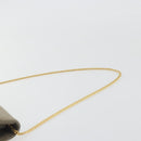 Christian Dior Chain Shoulder Bag Suede Beige Gold Auth 192537-9
