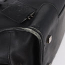 LOEWE Anagram Americana 28 Hand Bag Leather Gold Black Auth 192538-11