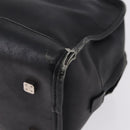 LOEWE Anagram Americana 28 Hand Bag Leather Gold Black Auth 192538-12