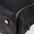 LOEWE Anagram Americana 28 Hand Bag Leather Gold Black Auth 192538-14
