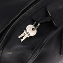 LOEWE Anagram Americana 28 Hand Bag Leather Gold Black Auth 192538-16