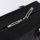 LOEWE Anagram Americana 28 Hand Bag Leather Gold Black Auth 192538-17