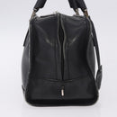LOEWE Anagram Americana 28 Hand Bag Leather Gold Black Auth 192538-6