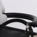 LOEWE Anagram Americana 28 Hand Bag Leather Gold Black Auth 192538-9