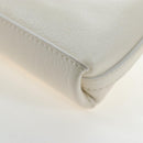 GIVENCHY Voyou Shoulder Bag Leather 2way White Silver gold Auth 192539V-15