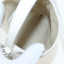 GIVENCHY Voyou Shoulder Bag Leather 2way White Silver gold Auth 192539V-18