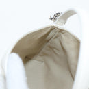 GIVENCHY Voyou Shoulder Bag Leather 2way White Silver gold Auth 192539V-19