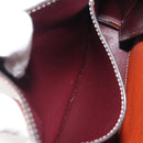 TOD'S Hand Bag Leather 2way Orange Silver Auth 192540V-21