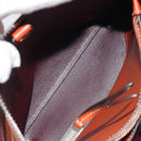 TOD'S Hand Bag Leather 2way Orange Silver Auth 192540V-24