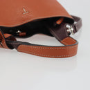 TOD'S Hand Bag Leather 2way Orange Silver Auth 192540V-7