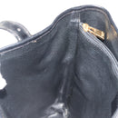 CELINE Macadam Canvas Tote Bag PVC Leather Black Gold Auth 192542A-19