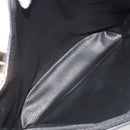 CELINE Macadam Canvas Tote Bag PVC Leather Black Gold Auth 192542A-22