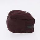 PRADA Pouch Nylon Bordeaux Silver Auth 192546A-3